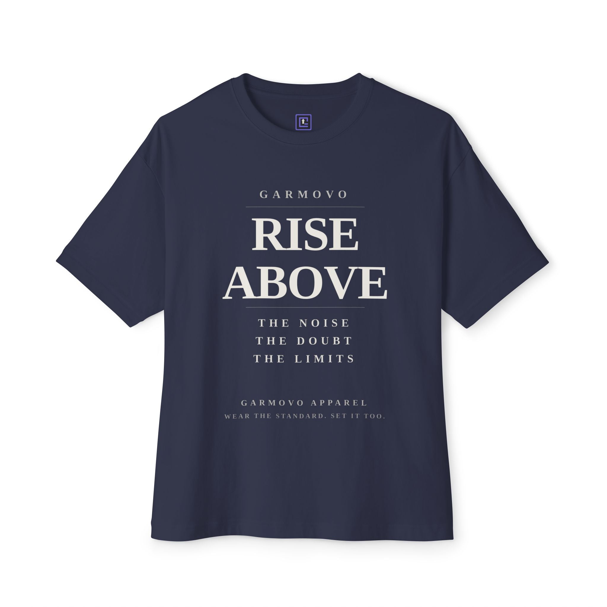 "Rise Above" text design Tee | Inspirational minimalist typography T-Shirt