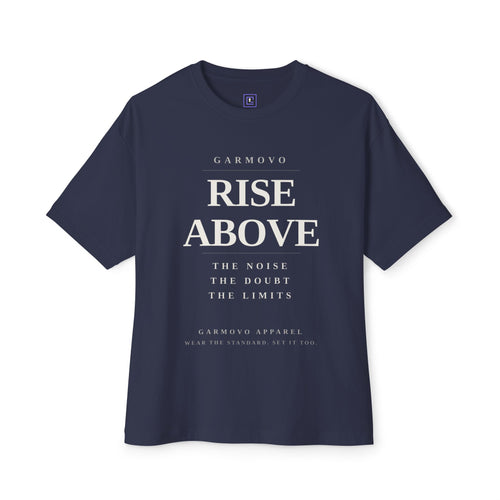 "Rise Above" text design Tee | Inspirational minimalist typography T-Shirt