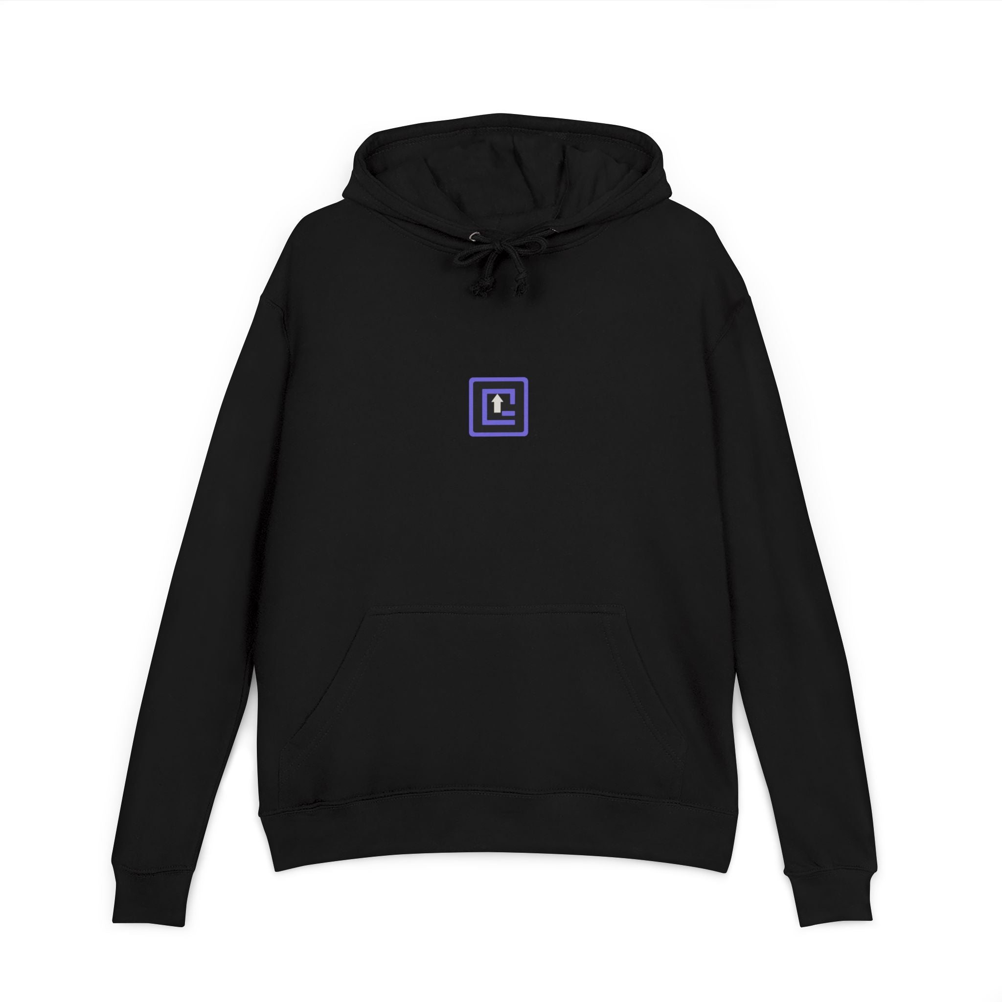 "OMEGA - Begin and End Greater" typographic hoodie | Inspirational text back print