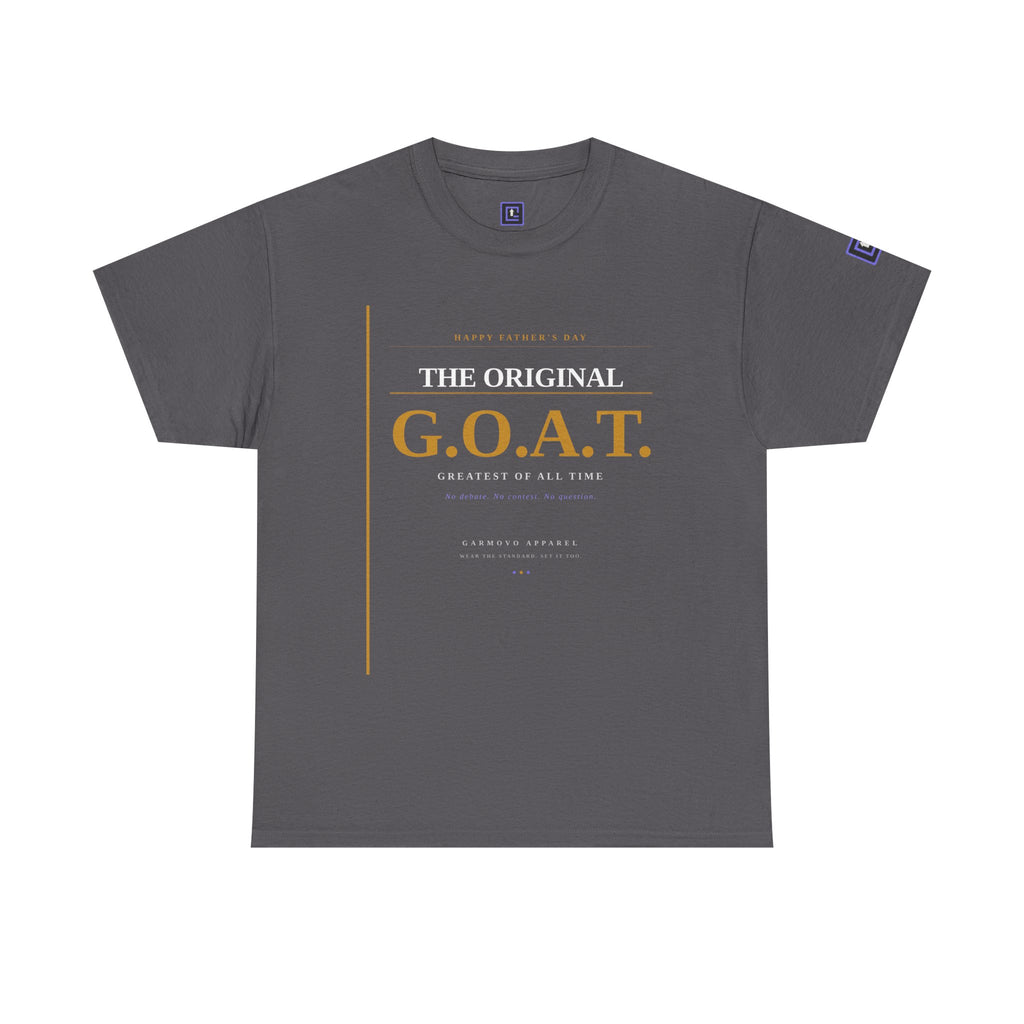 G.O.A.T. T-Shirt — "The Original G.O.A.T." Fathers Day Minimal Gold Graphic Tee