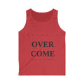 OVERCOME Tank Top — Motivational Men's Graphic Tank ("Wear The Standard")