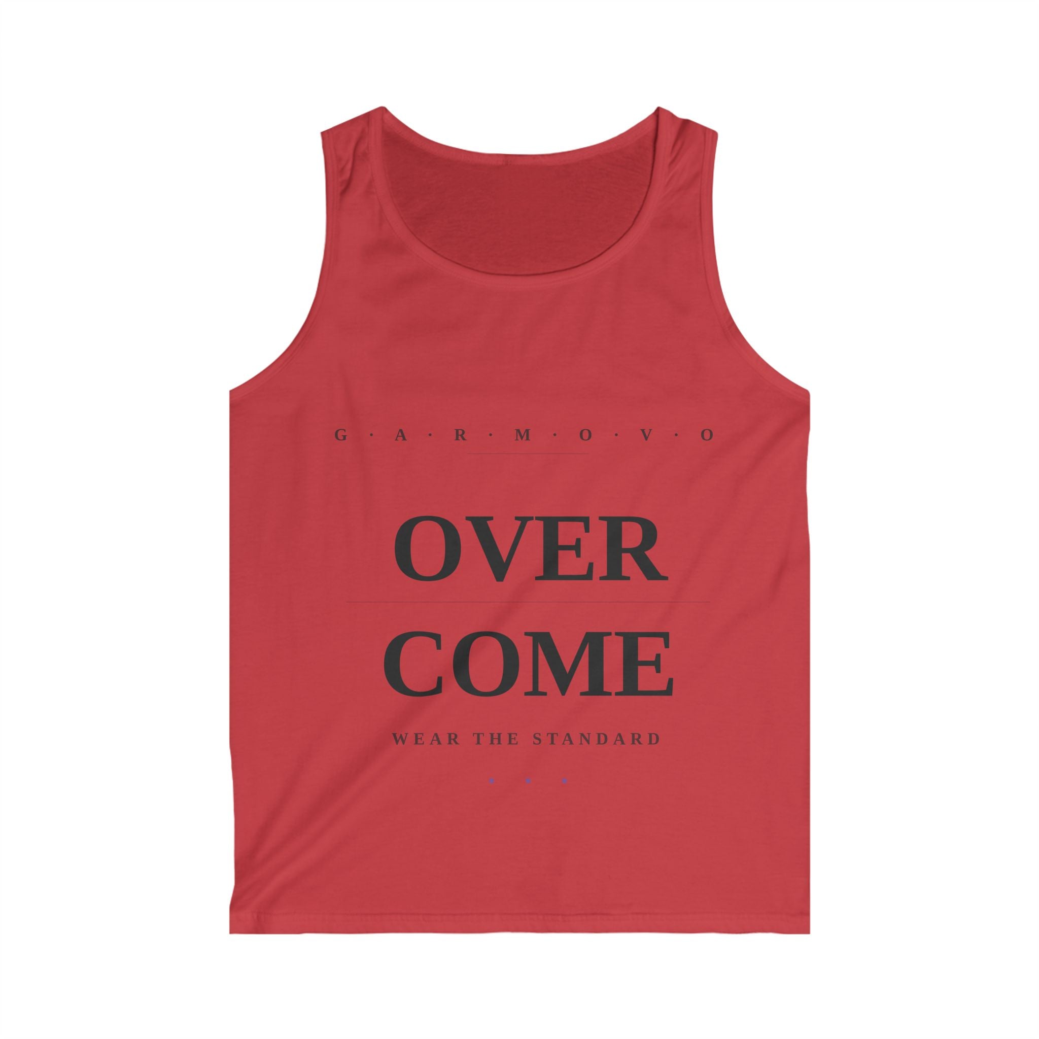 OVERCOME Tank Top — Motivational Men's Graphic Tank ("Wear The Standard")