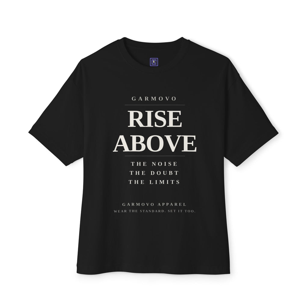 "Rise Above" text design Tee | Inspirational minimalist typography T-Shirt