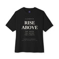 "Rise Above" text design Tee | Inspirational minimalist typography T-Shirt