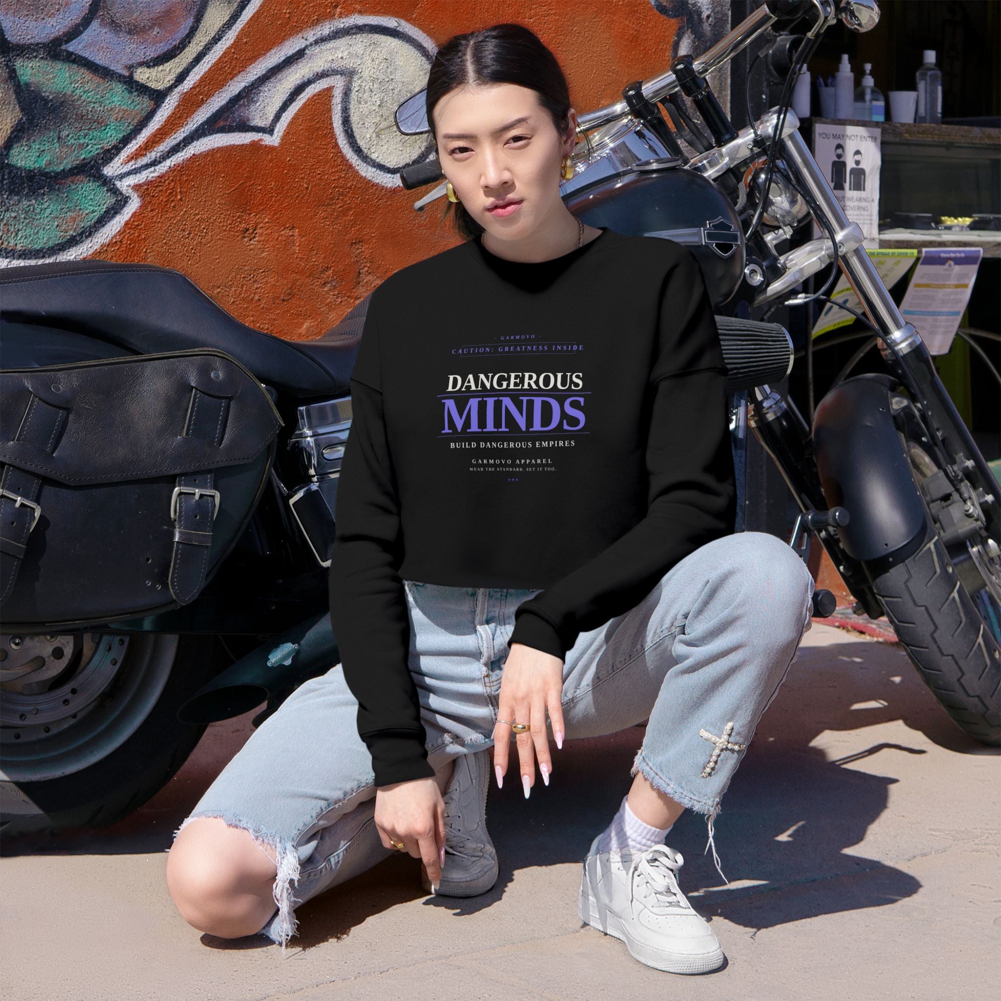 Dangerous Minds Cropped Sweatshirt – Women's Graphic Crop Top