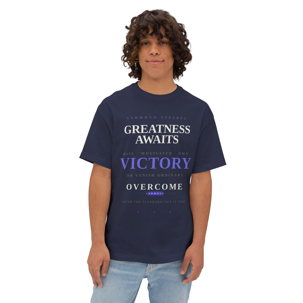 Greatness Awaits Victory Tee | Inspirational Typography T-Shirt
