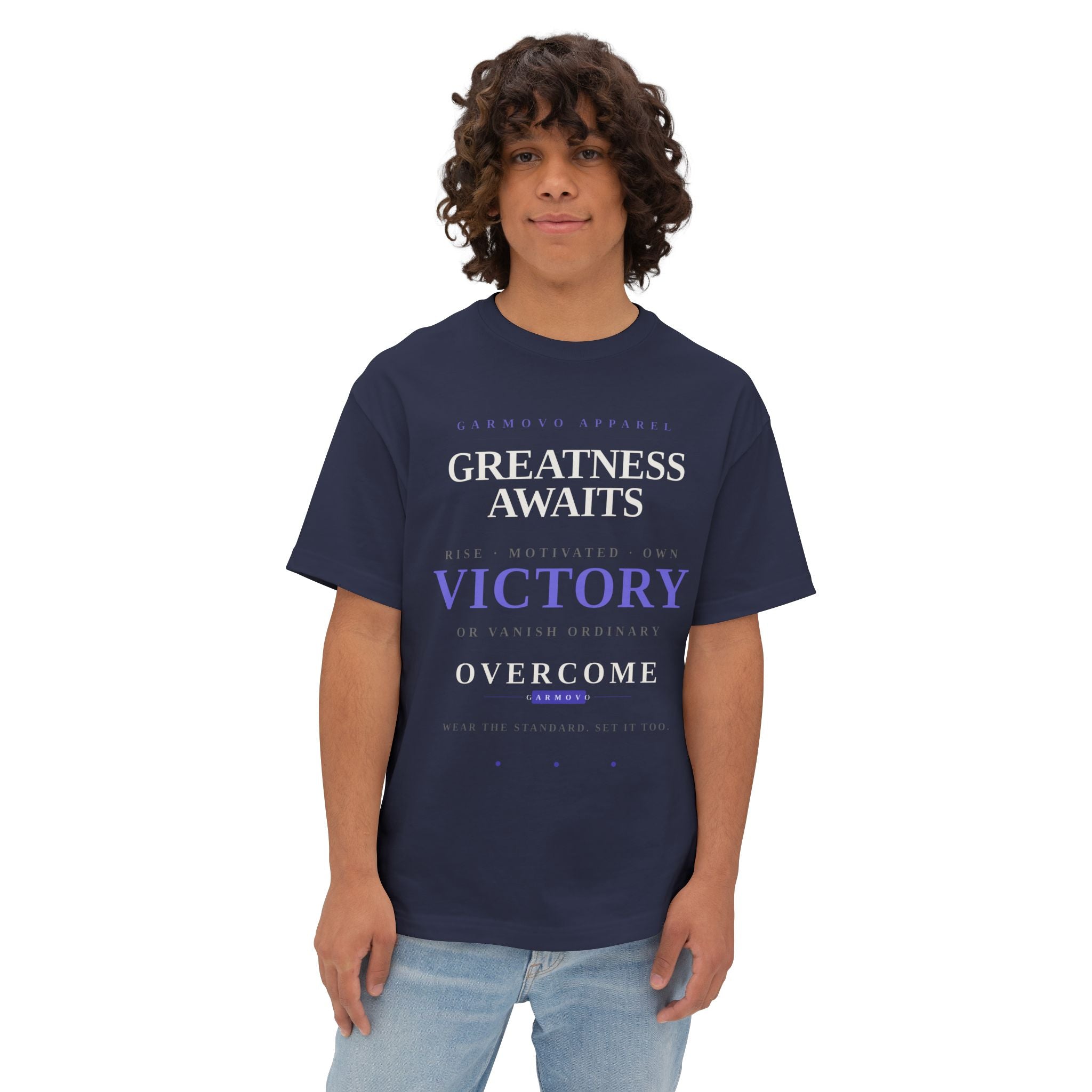 Greatness Awaits Victory Tee | Inspirational Typography T-Shirt