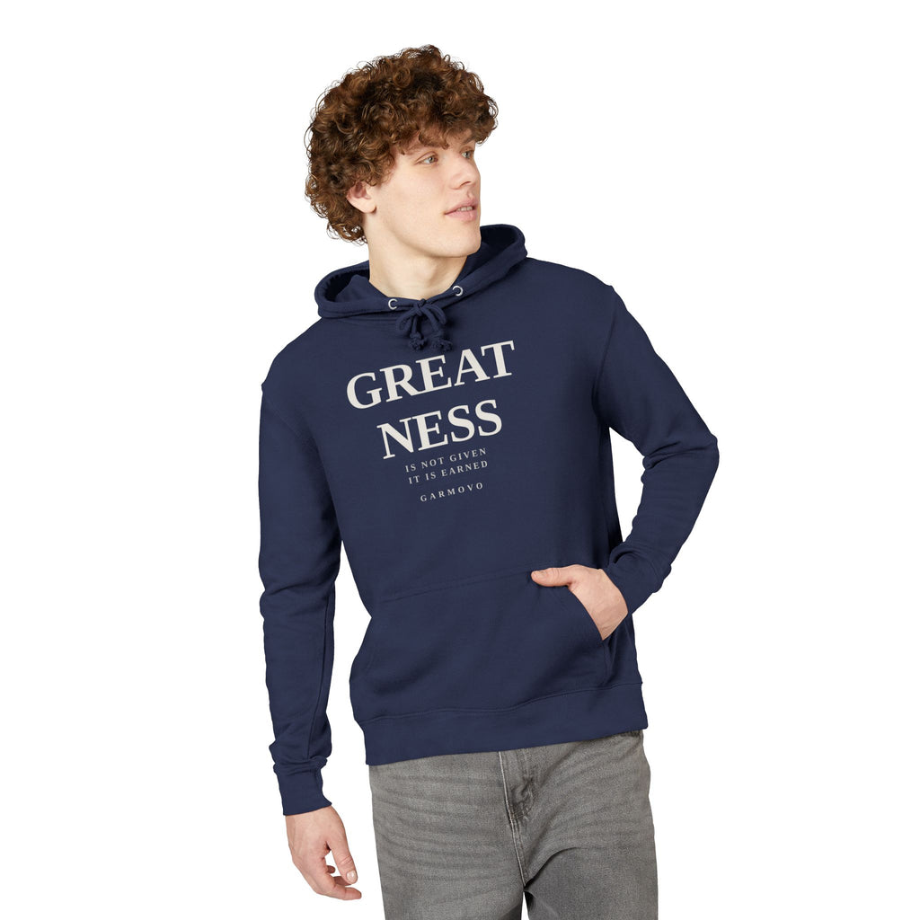 "Greatness" Hoodie | Minimalist Athletic Lettering