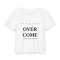 Women's Overcome Tee — Inspirational 'Overcome What You’re Facing' Graphic Baby Tee