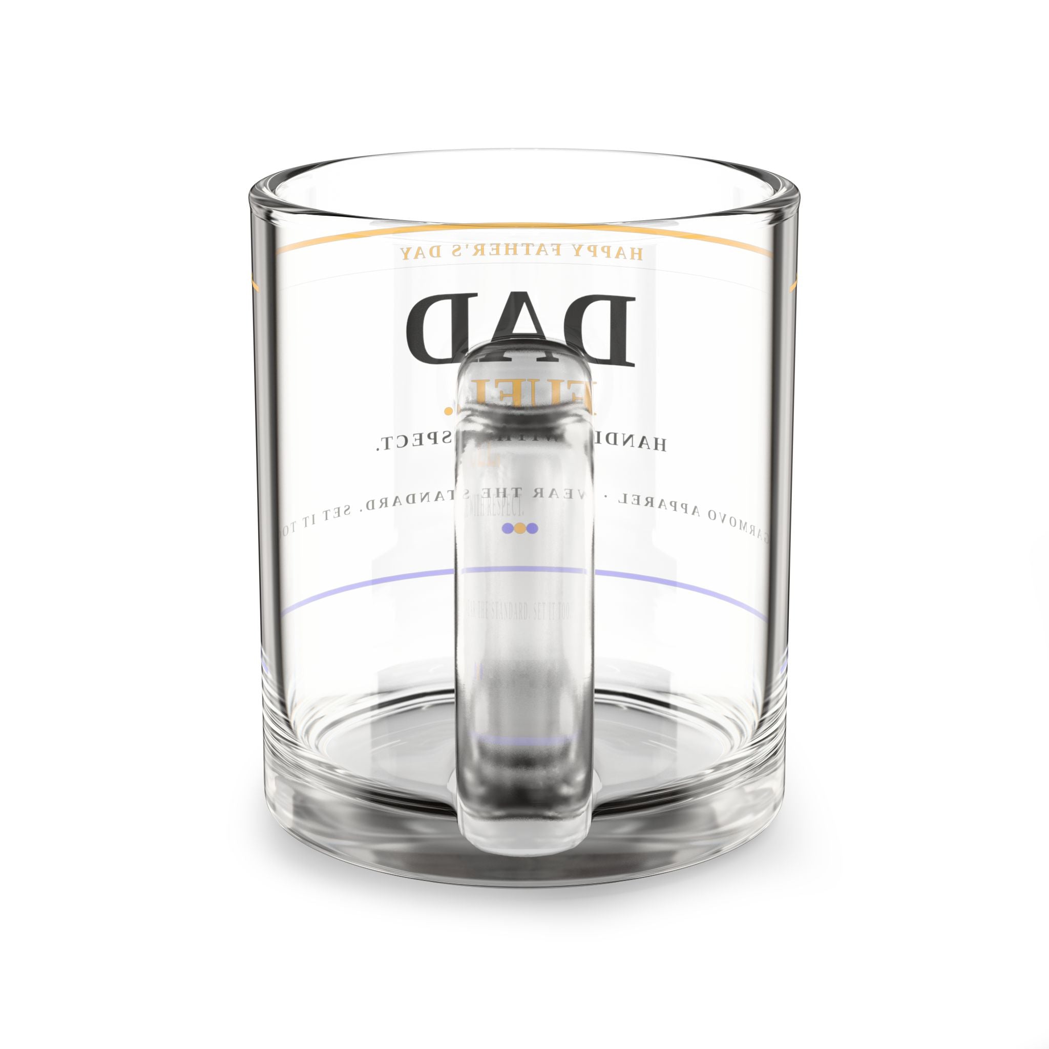 Dad Fuel Glass Mug — 10oz Father's Day Coffee & Whiskey Cup
