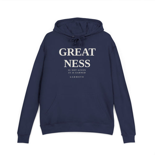 "Greatness" Hoodie | Minimalist Athletic Lettering