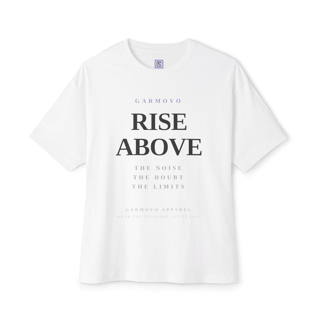 "Rise Above" text design Tee | Inspirational minimalist typography T-Shirt