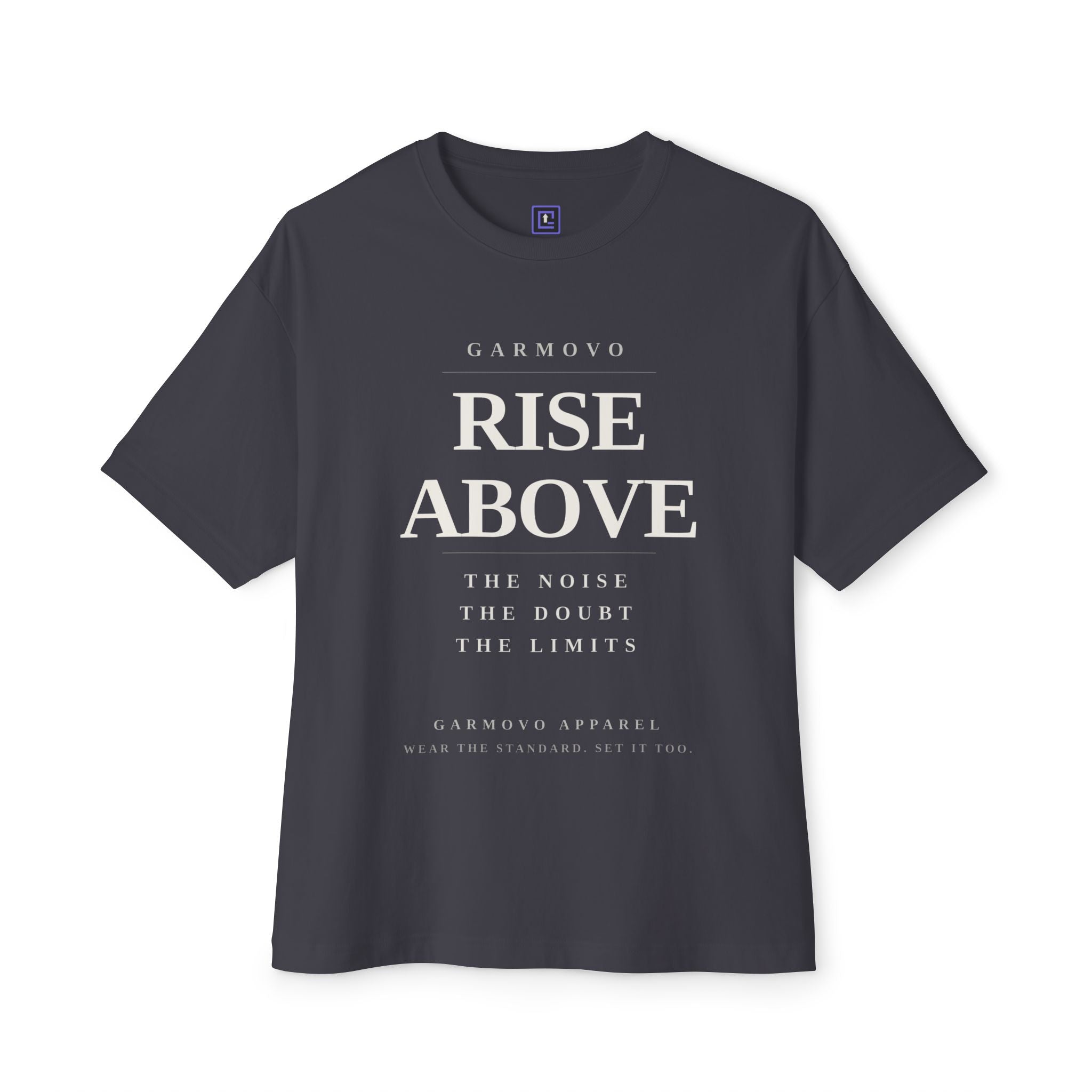 "Rise Above" text design Tee | Inspirational minimalist typography T-Shirt