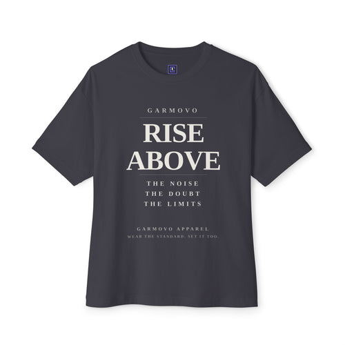 "Rise Above" text design Tee | Inspirational minimalist typography T-Shirt