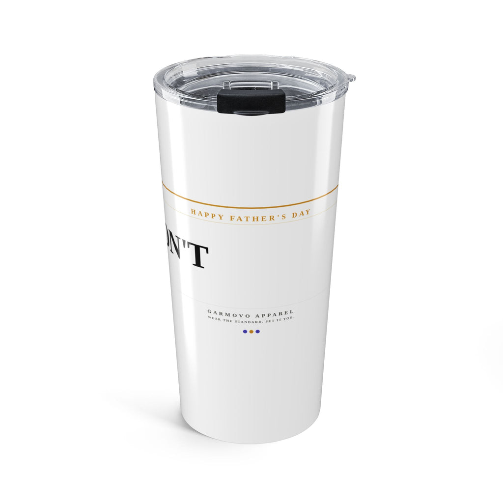 20oz Stainless Tumbler — "He Didn't Quit"  Minimalist Travel Cup