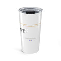 20oz Stainless Tumbler — "He Didn't Quit"  Minimalist Travel Cup