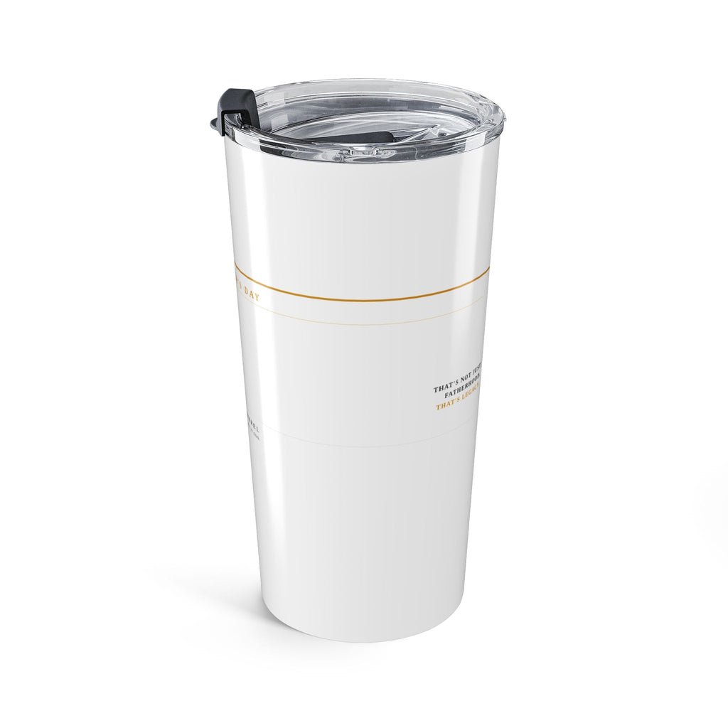 20oz Stainless Tumbler — "He Didn't Quit"  Minimalist Travel Cup