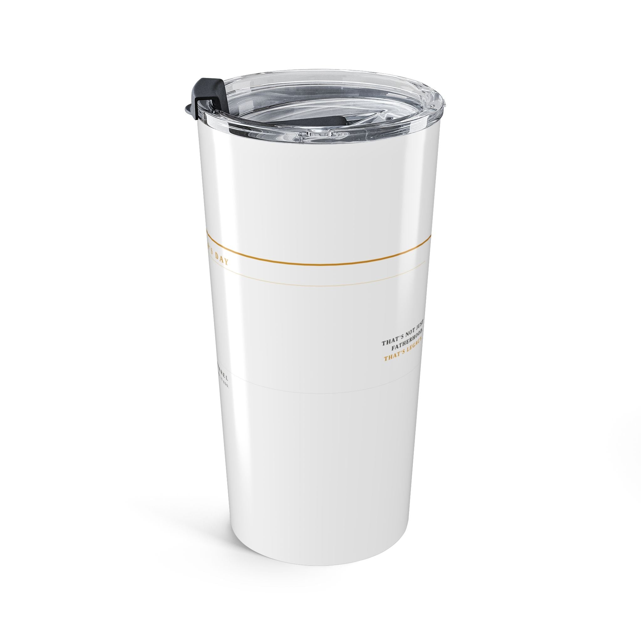 20oz Stainless Tumbler — "He Didn't Quit"  Minimalist Travel Cup