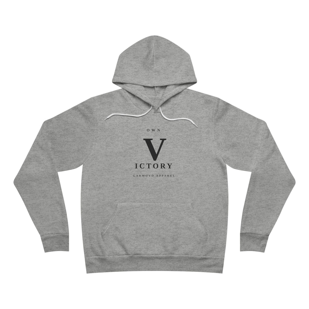 Victory V Pullover Hoodie — Minimalist Motivational Graphic Hoodie