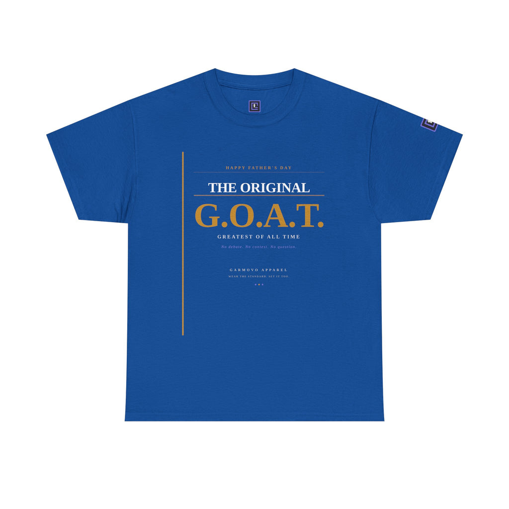 G.O.A.T. T-Shirt — "The Original G.O.A.T." Fathers Day Minimal Gold Graphic Tee