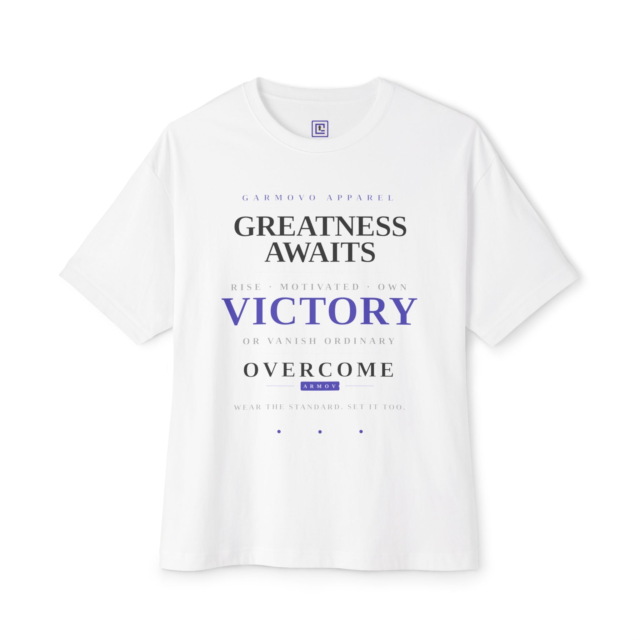 Greatness Awaits Victory Tee | Inspirational Typography T-Shirt
