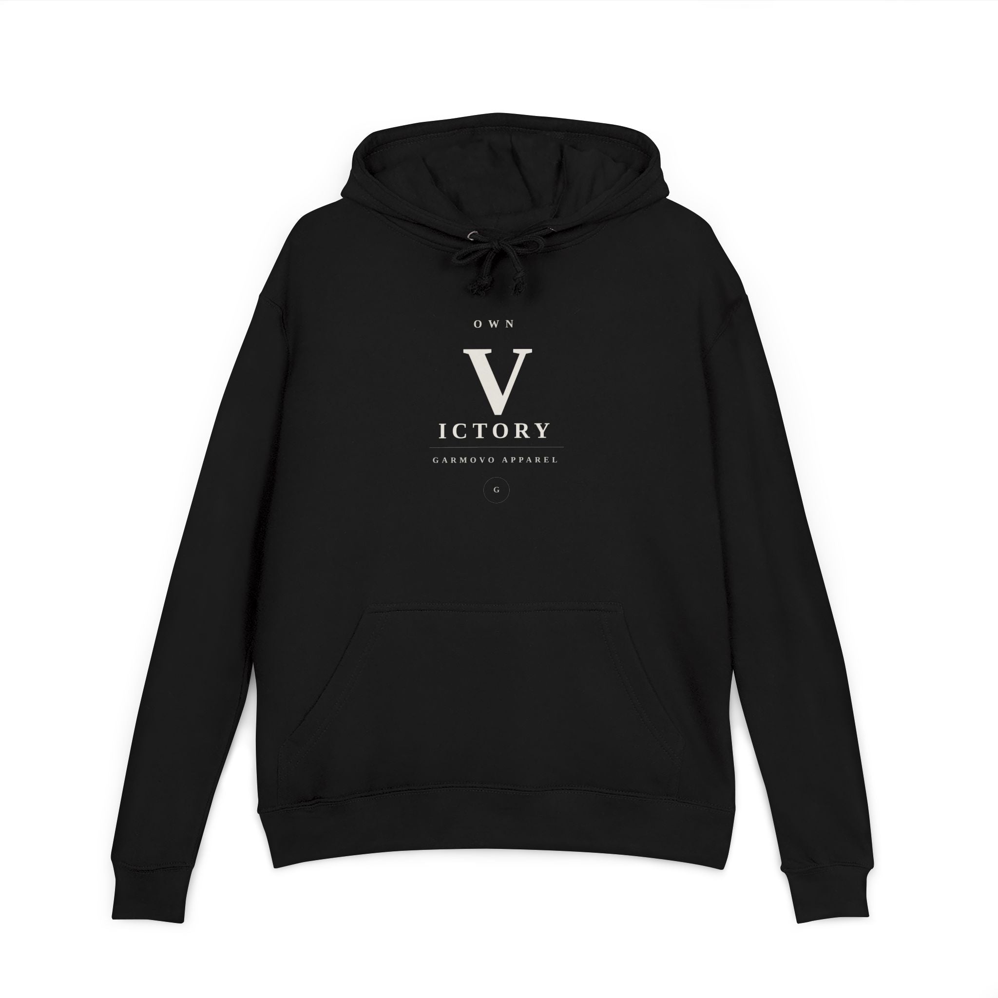 "Victory" V Logo Hoodie | Minimalist Athletic Lettering