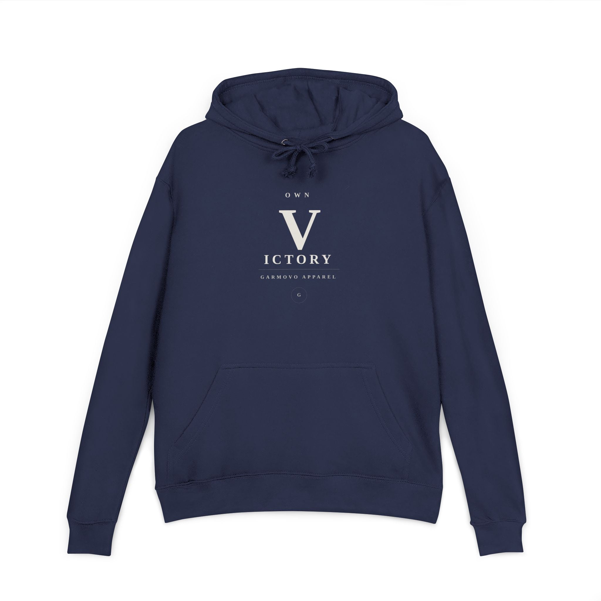 "Victory" V Logo Hoodie | Minimalist Athletic Lettering